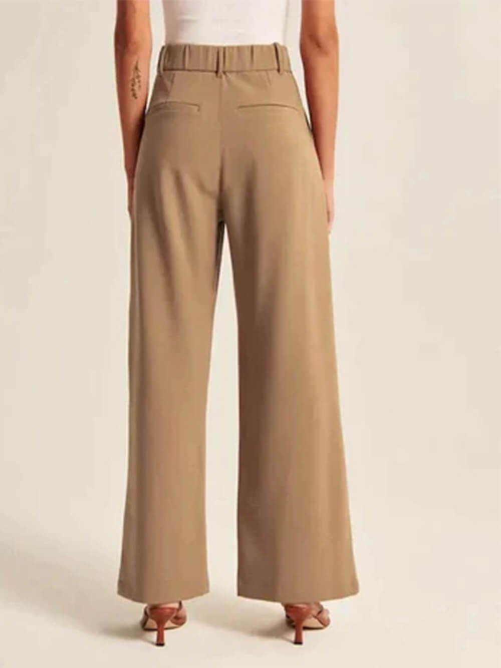 Amarenne - Wide Leg Tailored Pants