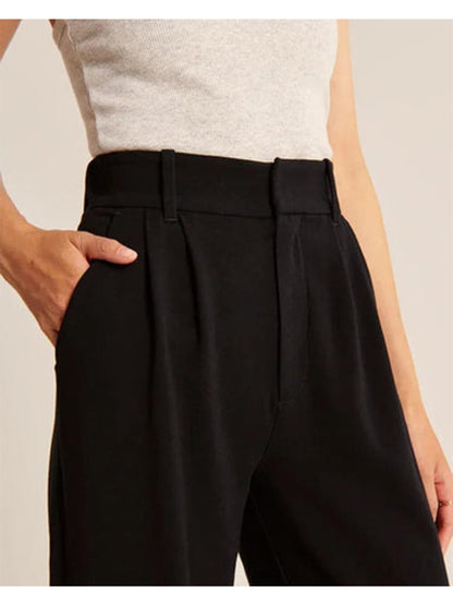 Amarenne - Wide Leg Tailored Pants