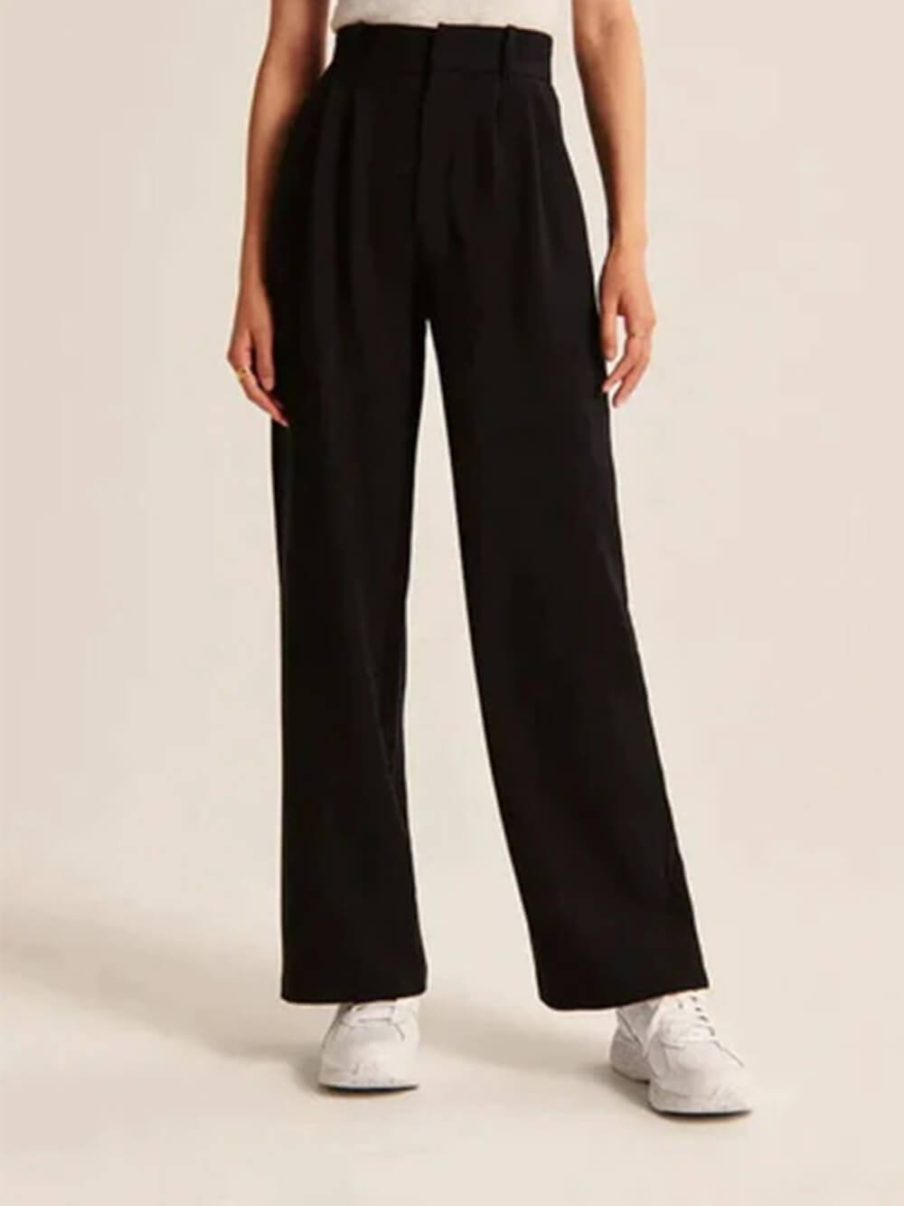 Amarenne - Wide Leg Tailored Pants