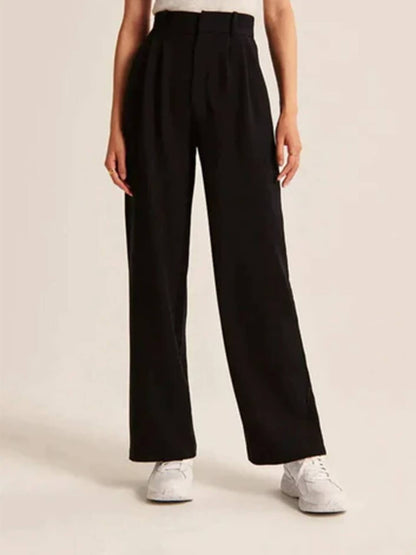 Amarenne - Wide Leg Tailored Pants