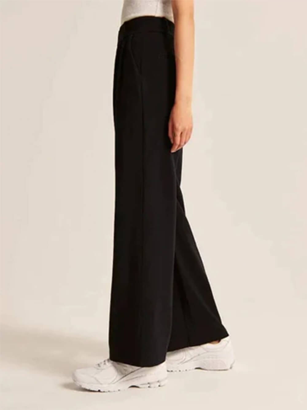 Amarenne - Wide Leg Tailored Pants