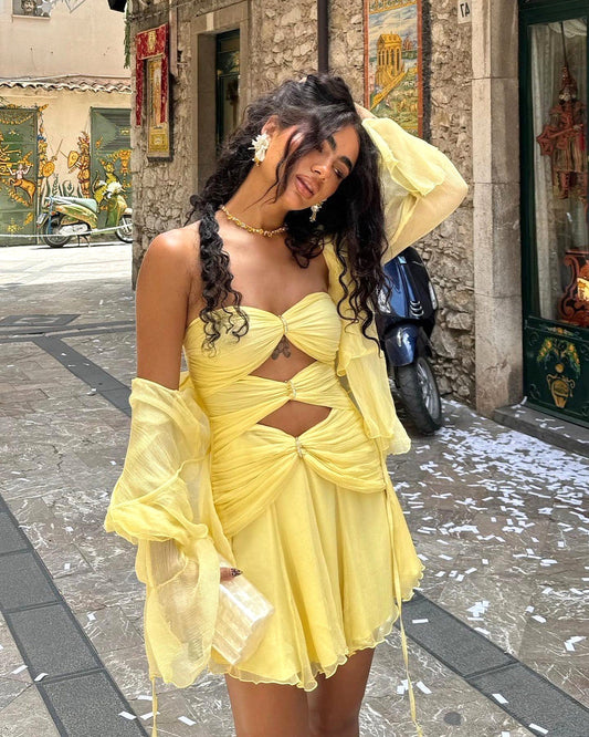 Amarenne - Twist Mini Dress