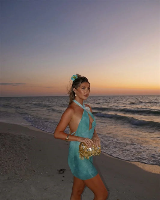 Amarenne - Shell Halter Top