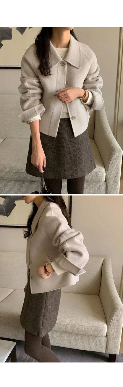 Amarenne - Minimal Collar Jacket