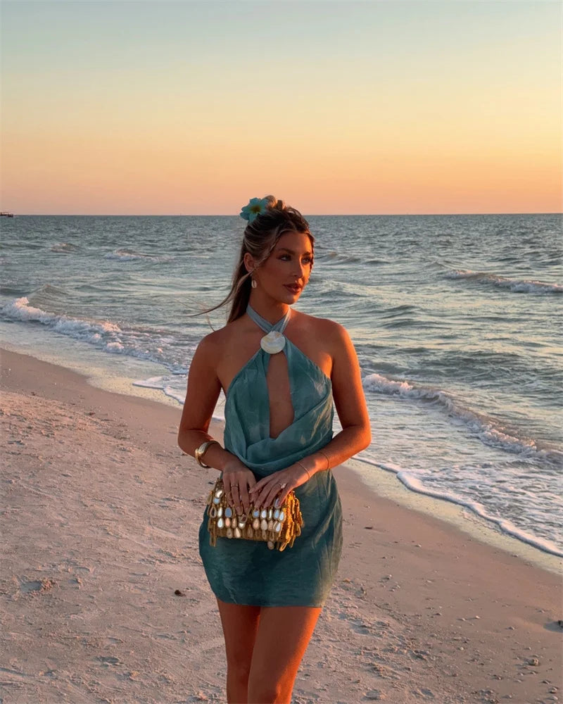 Amarenne - Shell Halter Top