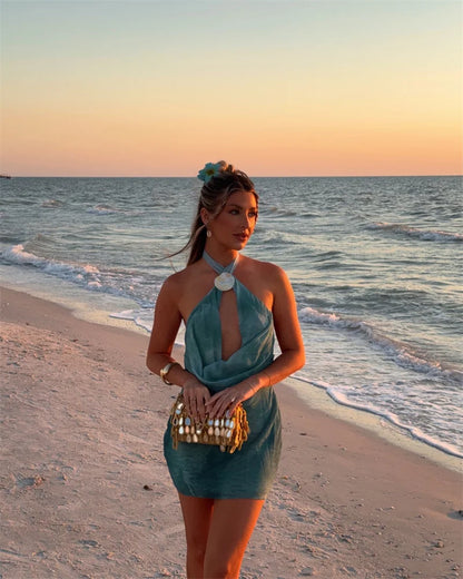 Amarenne - Shell Halter Top