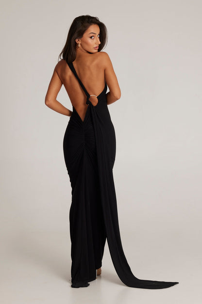 Amarenne - Abby Backless Maxi Dress
