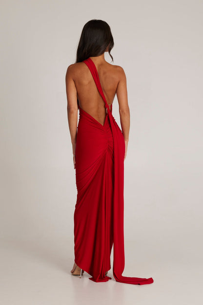 Amarenne - Abby Backless Maxi Dress